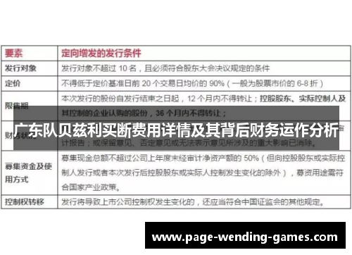 广东队贝兹利买断费用详情及其背后财务运作分析 广东队贝兹利买断费用详情及其背后财务运作分析