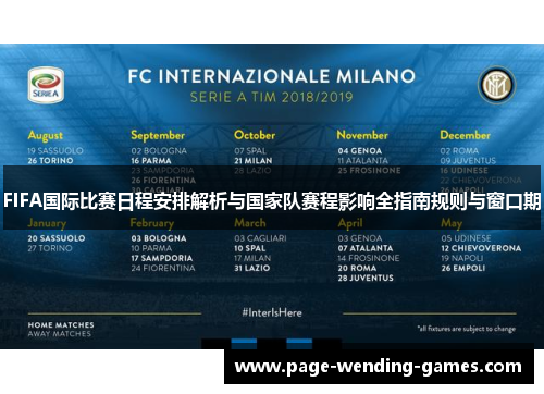 FIFA国际比赛日程安排解析与国家队赛程影响全指南规则与窗口期 FIFA国际比赛日程安排解析与国家队赛程影响全指南规则与窗口期